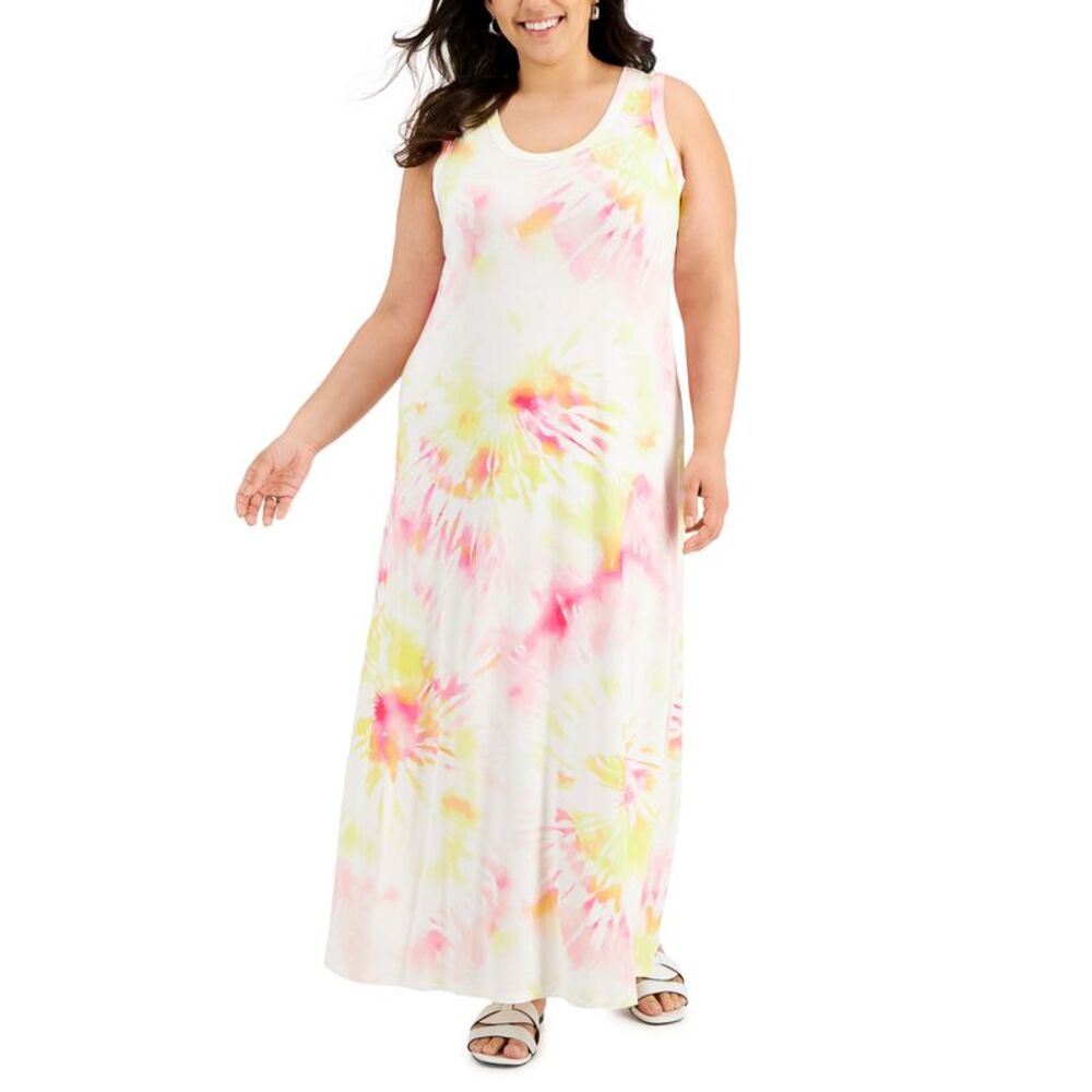 Style & Co Plus Size Tie Dyed Maxi Dress